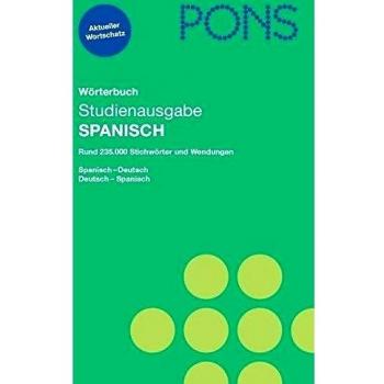 PONS Spanisch Wörterbuch für Schule und Studium: Spanisch-Deutsch/Deutsch-Spanisch Studienausgabe