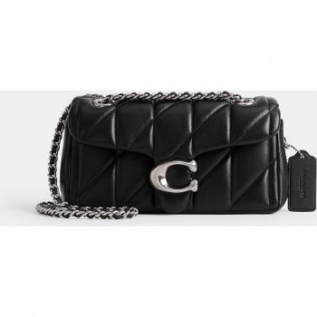 Coach Quilted Leather Crossbody Bag - Black