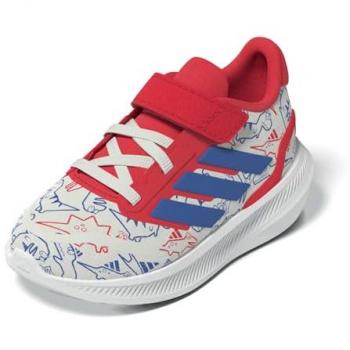 Adidas Runfalcon Dino EL I – Chaussures pour Bébé et Petit Enfant Blanc JP6168