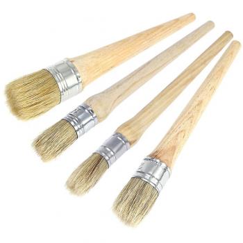Cire Épilation Brosse Ronde – Ensemble 4 pcs