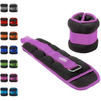 Umi. Essentials Adjustable Ankle Weights (3 lbs, Purple)