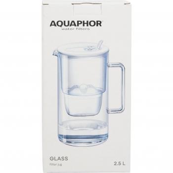 Aquintos Wasseraufbereitung Wasserfilter Glas Wasserfilter ‧ Tischwasserfilter, Zubehör für Inkl. 1 MAXFOR+ Filter, Reduziert Kalk, Chlor & Mikroplastik