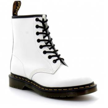 Dr. Martens 1460 Vit Glatt Läder