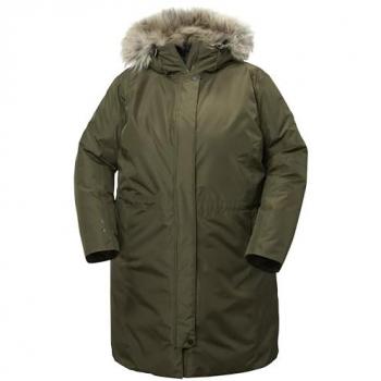 Giacca con cappuccio Helly Hansen Senja Plus Parka verde militare donna - XL