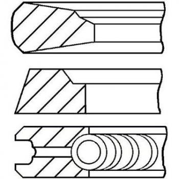 Piston Ring Replacement Set – GOETZE Engine 08‑112100‑00