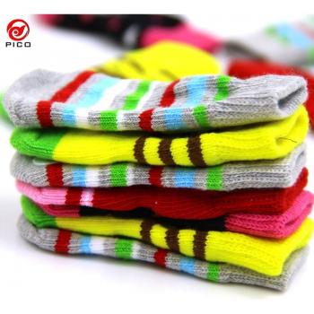 4pcs Anti-Slip Cotton Dog Socks for Small Pets - Winter Indoor Shoes