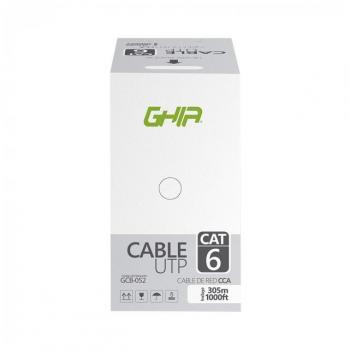 CABLE UTP CAT6 CCA GRIS 305M 23 AWG BOBINA GHIA
