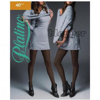 Panty blogger 40 deniers de mujer, color negro