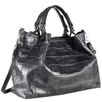 COLLEZIONE ALESSANDRO Umhängetasche McBarth schwarz Made in Italy