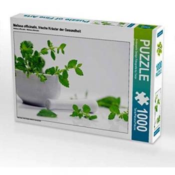 CALVENDO Puzzle Melissa officinalis, frische Kräuter der Gesundheit 1000 Teile, 64 x 48 cm