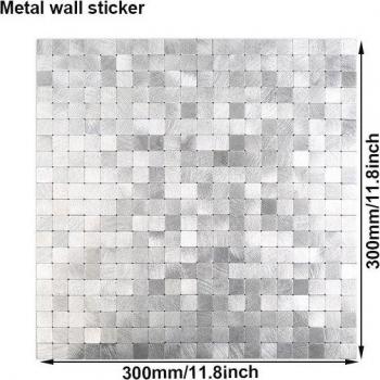 Self-Adhesive Metal Tiles for Kitchen Wall Decor