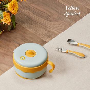 BC Babycare Vajilla para Bebé 5 Piezas con Tazón, Cuchara, Tenedor y Taza
