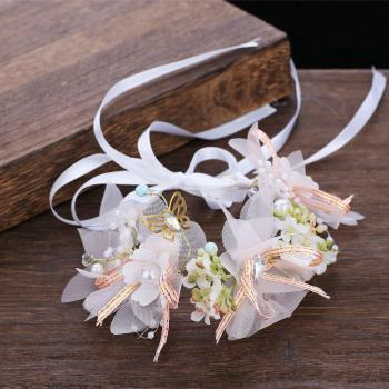 Bridal Blossom Hair Vine with Ribbon