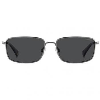 Polaroid Unisex Gray Sunglasses 56 MM