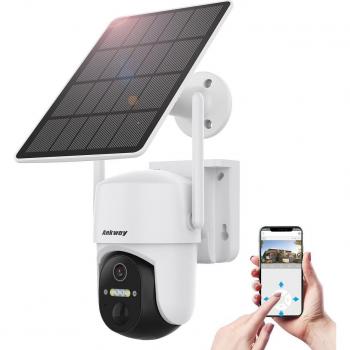 Telecamera WiFi con app di controllo Android/iOS e pannello solare da 5W