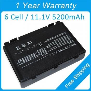 Asus K60 K50 K61 K70 P50 F82 X5JX X70A Pro5EA Pro5DAD A32-F52 A32-F82 5200mAh Battery