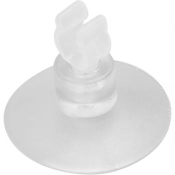 Clear Plastic Aquarium Air Line Hose Holder Suction Cups 20 Pack