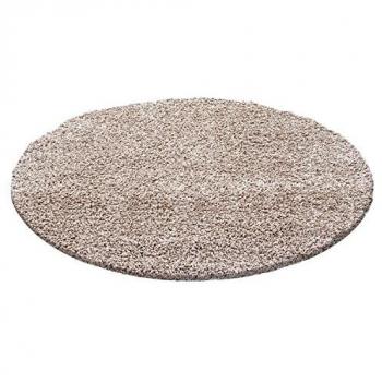 Weicher Hochflor Teppich, Ø 80 cm