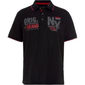 Herren Poloshirt MAN'S WORLD, schwarz, Kurzarm
