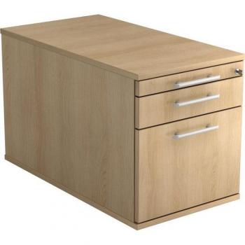 Mcbuero.de Rollcontainer 80cm 1 Schub 1 Hängeregistratur Schloss Relin