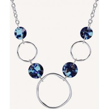 Collar Eva Plata Acetato Azul