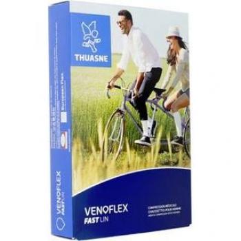 Thuasne Venoflex 2 Fast Lin Meia Soquete Homem Azul Az L3 1 Par