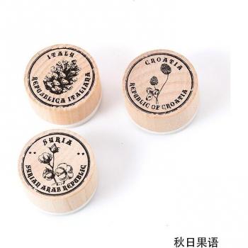 Estampillas de Helecho Setas Margaritas – Pack de 3