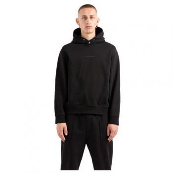 Hoodie en coton éponge A|X Armani Exchange noir