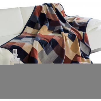 Plaid von Erwin Müller in Blau, Größe 150x200 cm