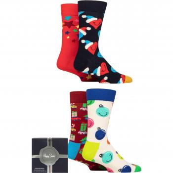 Calcetines Festivos de Felicidad 4-Pack