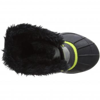 Sorel Enfant Bottes Unisexes, CHILDRENS SNOW COMMANDER, Gris Foncé/Jaune