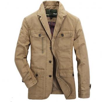 Casual Spring Autumn Denim Jacket for Men