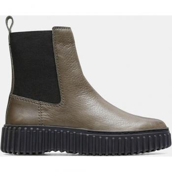 Botines Chelsea de Piel Torhill Maple para Mujer con Suela Acanalada Clarks