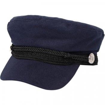 Gorro de lana negro con botones