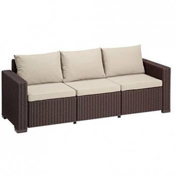 Allibert California Lounge Sofakombi Braun/Palmtaube