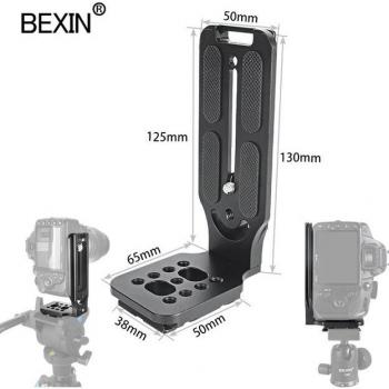 Placa de Soporte BEXIN en L para Trípode de Cámara DSLR