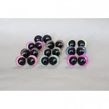 25mm Funny Glittery Toy Eyes for Woolen Crafts - 20pcs