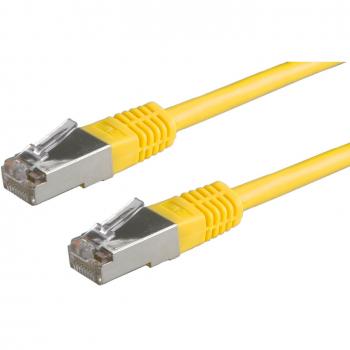 Roline 21.15.0342 S/FTP CAT 5e Network Cable, Yellow, 2m with Gold-Plated Connectors