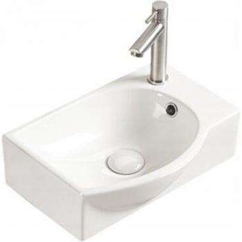 Lavabo Suspendu en Céramique 40,5x28x14 cm, Blanc