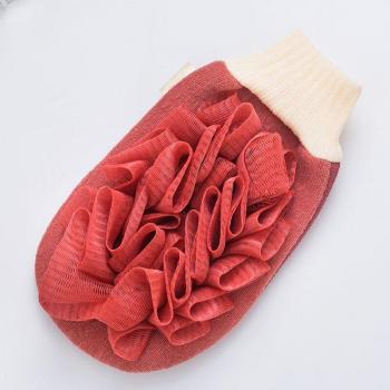 Double-Sided Bath Sponge Gloves