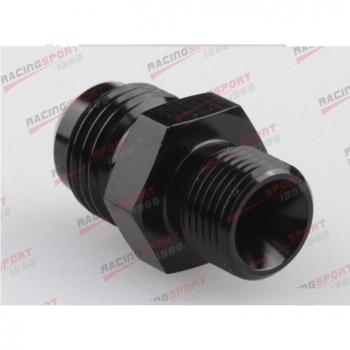 Conector recto métrico macho 6 AN a M18x1.5 negro