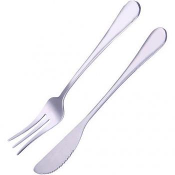 Set de fourchettes et couteau à gâteau festif