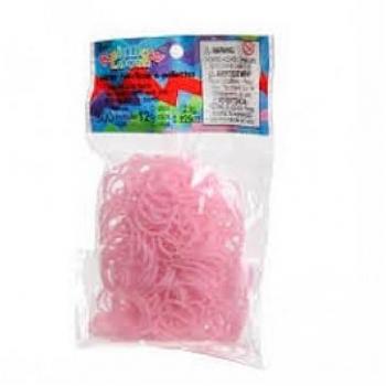 Recharges 300 Élastiques Silicone Rose Paillettes