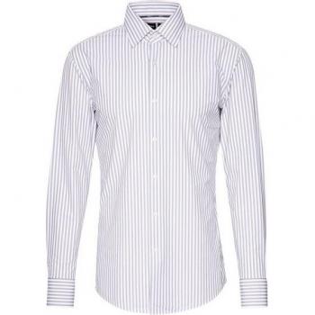 Slim Fit Business‑Hemd mit Kentkragen Modell Hank – Herren, Größe 41 – Anthrazit