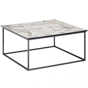 KADIMA DESIGN Couchtisch Kaffeetisch, quadratisch, Marmor-Optik, pflegeleicht & stilvoll