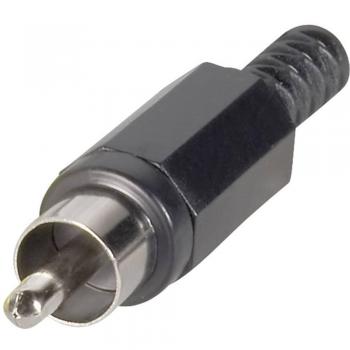 BKL Electronic 072138/T RCA Connector Plug, Straight, 2 Pins, Red