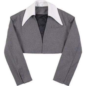 Abrigo Casual Holgado de Estilo Retro