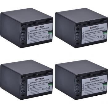 NP-FV100 Doppelpack 3900mAh Batterien mit LCD Ladegerät für Sony HDR-XR550/E