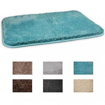 FCSDETAIL rutschfeste Badematte 70x120 cm, Hochflor, maschinenwaschbar, wasserabsorbierende Mikrofasern für Dusche und Badewanne