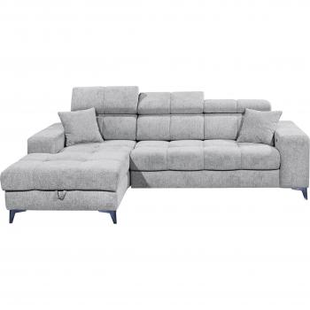 Ecksofa Sydney L‑Form (B:268 cm, H:86 cm, T:172 cm) – 92 % Polyester / 8 % Nylon